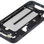 Apple iPhone 16 Middle Frame with Small Parts (No Charger Flex) - Black Pulled A