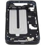 Apple iPhone 16 Middle Frame with Small Parts (No Charger Flex) - Black Pulled A