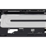 Apple iPhone 16 Middle Frame with Small Parts (No Charger Flex) - Black Pulled A