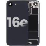 Apple iPhone 16e Back Cover with Magnet Bazel incl NFC and Flash Flex - Black Pulled B