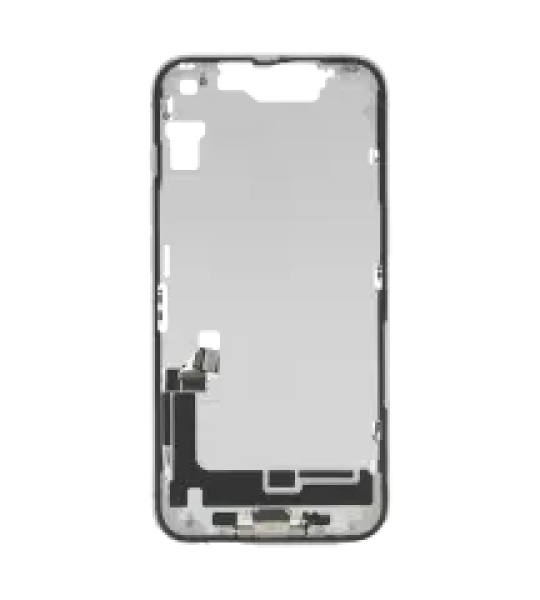Apple iPhone 16e Middle Frame with Small Parts (No Charger Flex) - White Pulled A