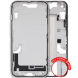 Apple iPhone 16e Middle Frame with Small Parts (No Charger Flex) - White Pulled A