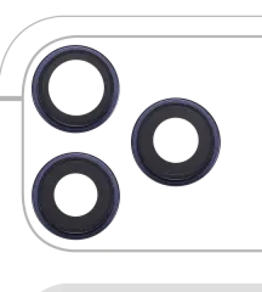 Apple iPhone 17 Pro Max / 17 Pro Back Camera Lens with Bracket & Bezel - Deep Blue OEM-Equivalent
