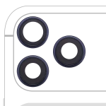 Apple iPhone 17 Pro Max / 17 Pro Back Camera Lens with Bracket & Bezel - Deep Blue OEM-Equivalent