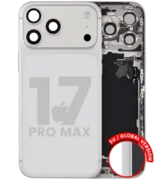 Apple iPhone 17 Pro Max Housing with Small Parts - Silver Pulled C