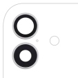 Apple iPhone 17 Back Camera Lens with Bracket & Bezel - White OEM-Equivalent