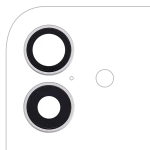 Apple iPhone 17 Back Camera Lens with Bracket & Bezel - White OEM-Equivalent