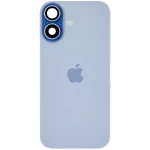 Apple iPhone 17 Back Cover with Magnet Bazel incl NFC and Flash Flex - Mist Blue Pulled C