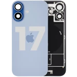 Apple iPhone 17 Back Cover with Magnet Bazel incl NFC and Flash Flex - Mist Blue Pulled C