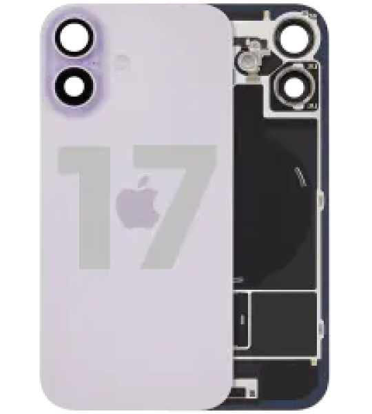 Apple iPhone 17 Back Cover with Magnet Bazel incl NFC and Flash Flex - Lavender Pulled A