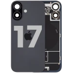 Apple iPhone 17 Back Cover with Magnet Bazel incl NFC and Flash Flex - Black Pulled A