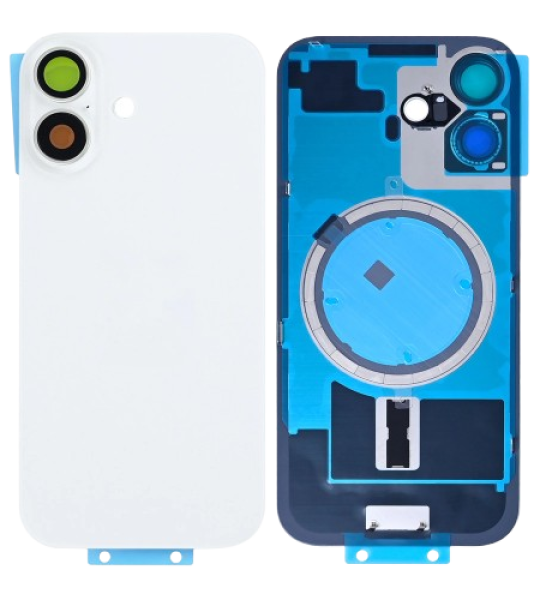 Apple iPhone 17 Back Cover with Magnet Bezel (without NFC & Flash Flex) - White OEM-Equivalent