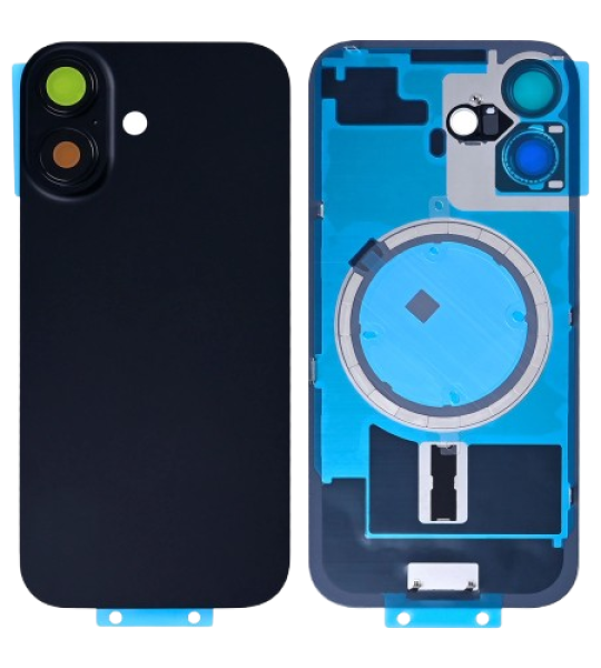 Apple iPhone 17 Back Cover with Magnet Bezel (without NFC & Flash Flex) - Black OEM-Equivalent