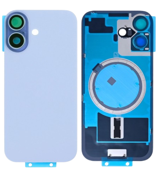 Apple iPhone 17 Back Cover with Magnet Bezel (without NFC & Flash Flex) - Mist Blue OEM-Equivalent