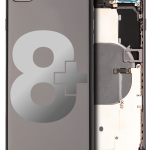 Apple iPhone 8 Plus Housing with Small Parts (No Charger Flex) - Space Gray Pulled A