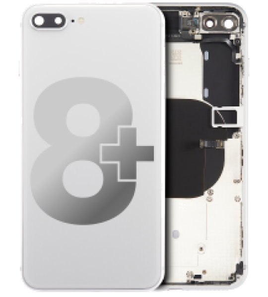 Apple iPhone 8 Plus Housing with Small Parts (No Charger Flex) - Silver Pulled A