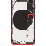 Apple iPhone 8 Housing with Small Parts (No Charger Flex) - Red Pulled C