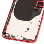 Apple iPhone 8 Housing with Small Parts (No Charger Flex) - Red Pulled C
