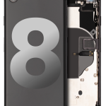 Apple iPhone 8 Housing with Small Parts (No Charger Flex) - Space Gray Pulled A