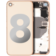Apple iPhone 8 Housing with Small Parts (No Charger Flex) - Gold Pulled A