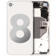 Apple iPhone 8 Housing with Small Parts (No Charger Flex) - Silver Pulled B