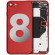Apple iPhone 8 Housing with Small Parts (No Charger Flex) - Red Pulled C