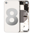 Apple iPhone 8 Housing with Small Parts (No Charger Flex) - Silver Pulled A