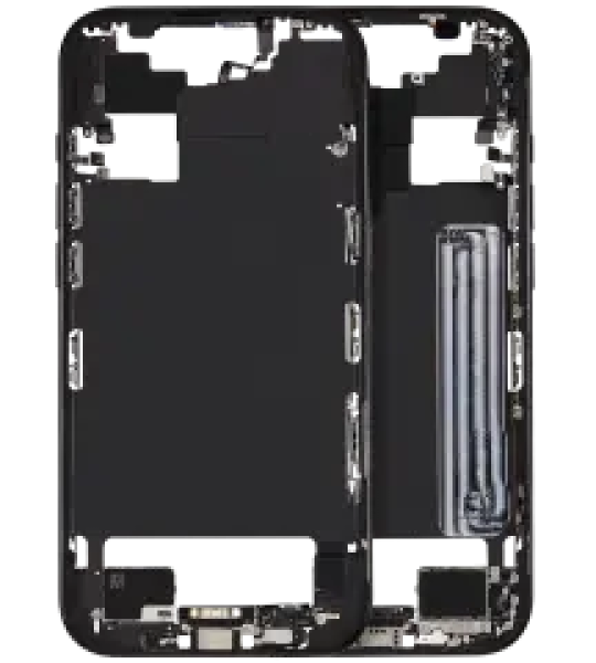 Apple iPhone 17 Air Middle Frame with Small Parts - Space Black Pulled A