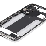 Apple iPhone 17 Air Middle Frame with Small Parts - Cloud White Pulled A