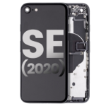 Apple iPhone SE 2020 Housing with Small Parts (No Charger Flex) - Black Pulled B