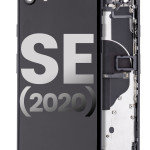 Apple iPhone SE 2020 Housing with Small Parts (No Charger Flex) - Black Pulled C
