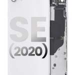 Apple iPhone SE 2020 Housing with Small Parts (No Charger Flex) - White Pulled C