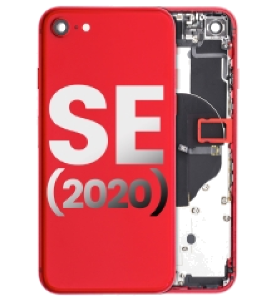 Apple iPhone SE 2020 Housing with Small Parts (No Charger Flex) - Red Pulled C