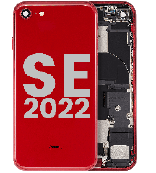 Apple iPhone SE 2022 Housing with Small Parts - Red Pulled A
