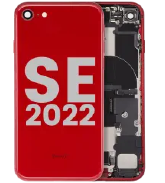 Apple iPhone SE 2022 Housing with Small Parts - Red Pulled B