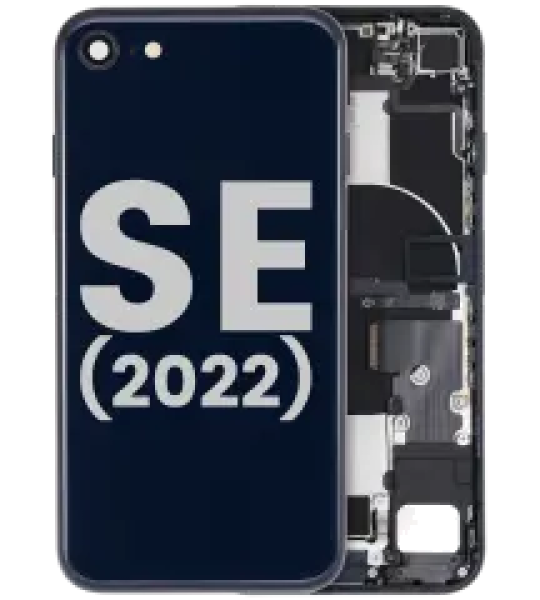 Apple iPhone SE 2022 Housing with Small Parts - Midnight Pulled C