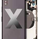 Apple iPhone X Housing with Small Parts (No Charger Flex) - Space Gray Pulled A