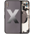 Apple iPhone X Housing with Small Parts (No Charger Flex) - Space Gray Pulled C