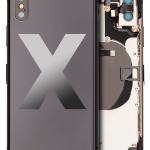 Apple iPhone X Housing with Small Parts (No Charger Flex) - Space Gray Pulled C