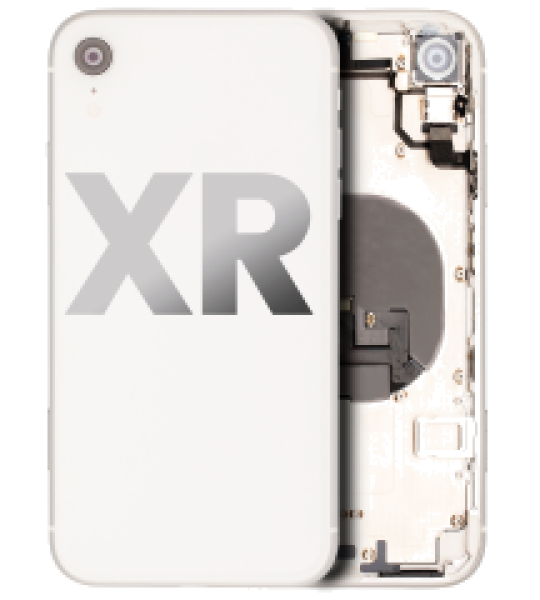 Apple iPhone XR Housing with Small Parts (No Charger Flex) - White Pulled C