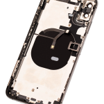 Apple iPhone XS Max Housing with Small Parts (No Charger Flex) - Space Gray Pulled B