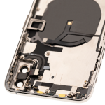 Apple iPhone XS Max Housing with Small Parts (No Charger Flex) - Silver Pulled B