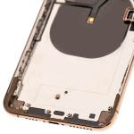 Apple iPhone XS Max Housing with Small Parts (No Charger Flex) - Gold Pulled C