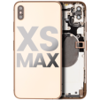 Apple iPhone XS Max Housing with Small Parts (No Charger Flex) - Gold Pulled B