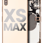 Apple iPhone XS Max Housing with Small Parts (No Charger Flex) - Gold Pulled B