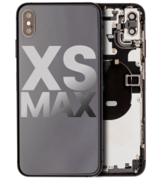 Apple iPhone XS Max Housing with Small Parts (No Charger Flex) - Space Gray Pulled C