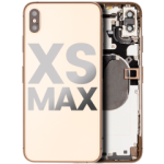 Apple iPhone XS Max Housing with Small Parts (No Charger Flex) - Gold Pulled C