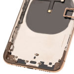 Apple iPhone XS Housing with Small Parts (No Charger Flex) - Gold Pulled B