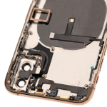 Apple iPhone XS Housing with Small Parts (No Charger Flex) - Gold Pulled C