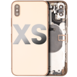 Apple iPhone XS Housing with Small Parts (No Charger Flex) - Gold Pulled B